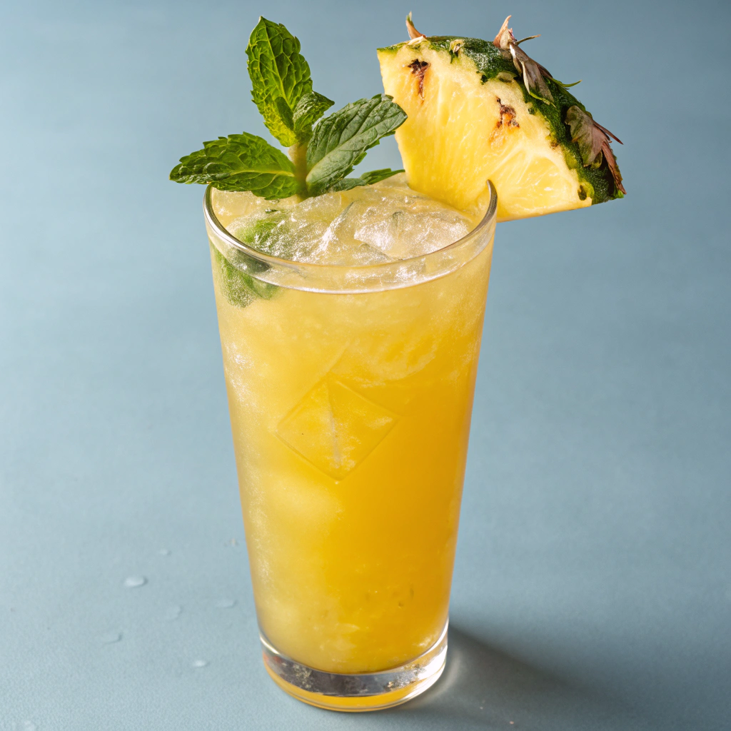 Refreshing Blue Cocktail